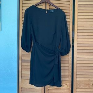 Black Vici wrap dress